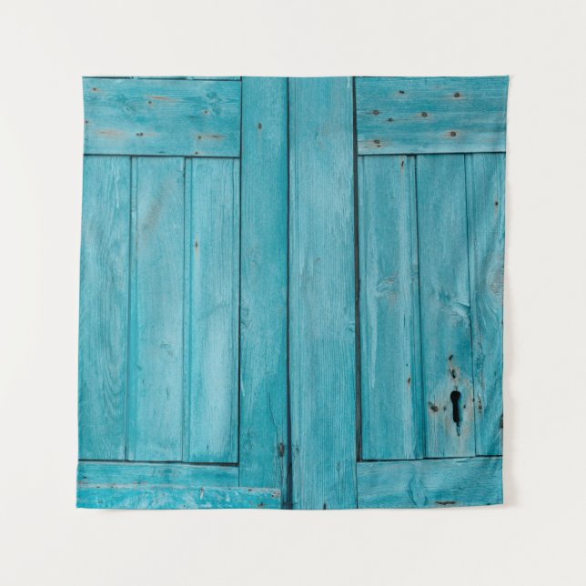 Tenture Deux portes en bois gris (Devant)