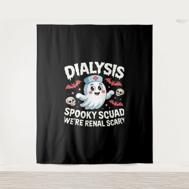 Tenture Dialyse Éffrayante Squad Renal Halloween Néphrolog (Devant)