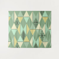 Diamants d'Art de l'Âge Atomique Mint Vert Jaune