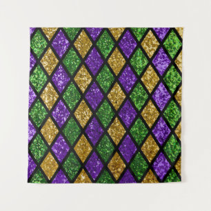 Tenture Diamants de paillettes scintillants, arrière - pla