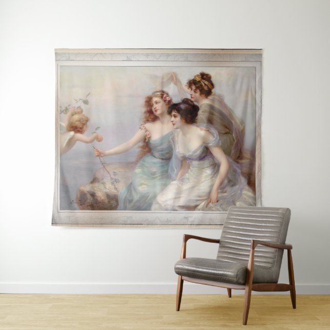 Tenture Die drei Grazien par Edouard Bisson (En situation (horizontale))