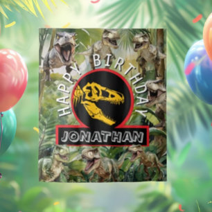 Tenture Dino Anniversaire de la fête