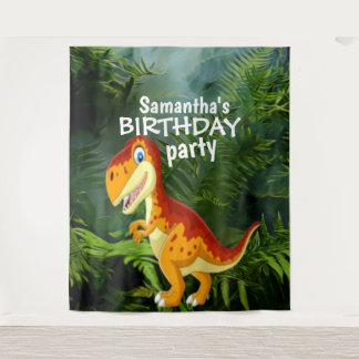 Tenture Dinosaur Fille ANNIVERSAIRE