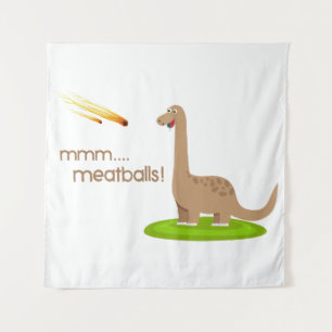 Tenture Dinosaur Meteor Boules de viande