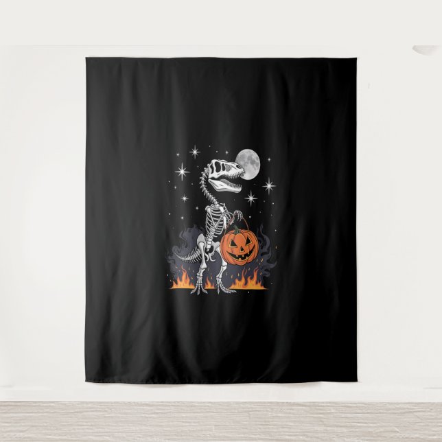 Tenture Dinosaure Halloween Spooky Saurus (Devant)