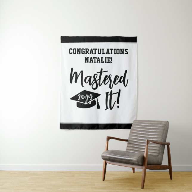 Tenture Diplôme de Master Personnalisé Maîtrisé (En situation)