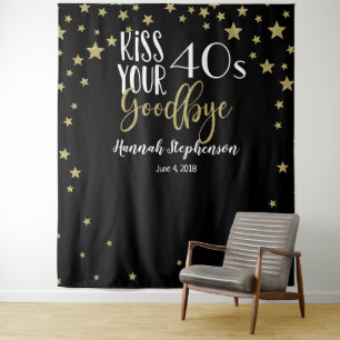 Tenture dire au revoir à vos 40 ans photo prop fête virtue