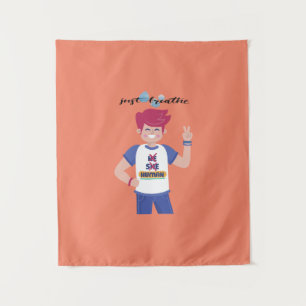 Tenture Dire leur nom, le design graphique masculin