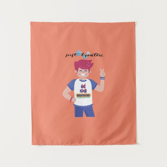Tenture Dire leur nom, le design graphique masculin (Devant)