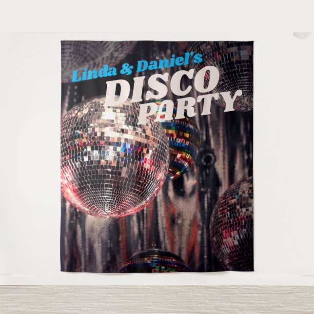 Tenture Disco Ball Retro 1970| Arrière-plan de la partie (Devant)