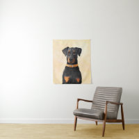 Doberman Pinscher Peinture non découpée Art origin