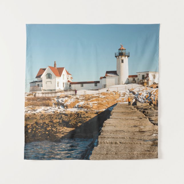 Tenture Dog Bar Lighthouse along the ocean coastline of th (Devant)