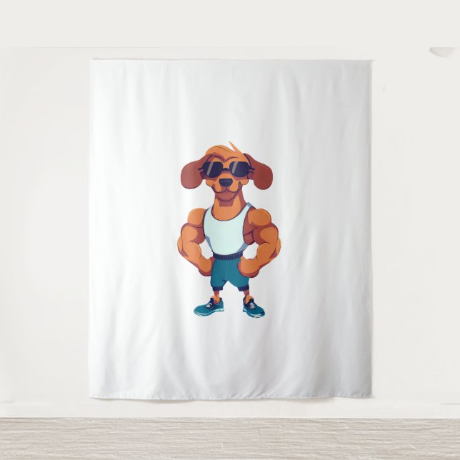 Tenture Dog Gym (Devant)