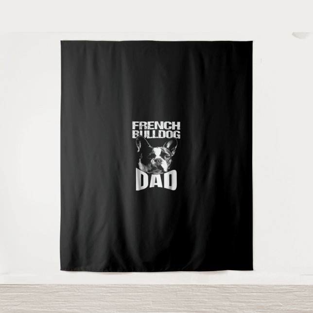 Tenture Don de chien | French Bulldog Papa (Devant)