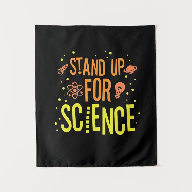 Tenture Don de scientifique | Défendre La Science (Devant)