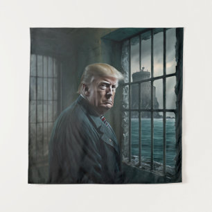 Tenture Donald Trump à la prison d'Alcatraz
