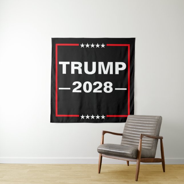 Tenture Donald Trump Président 2028 (En situation)