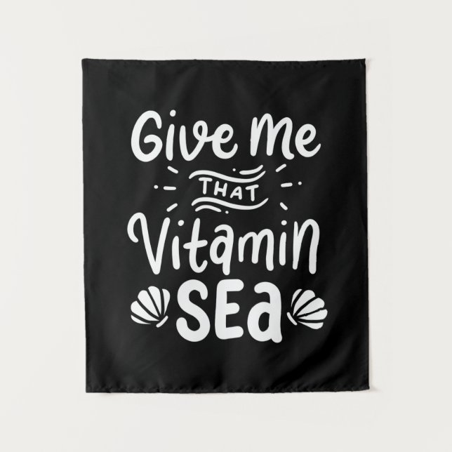 Tenture Donnez au nageur cette mer de vitamines (Devant)