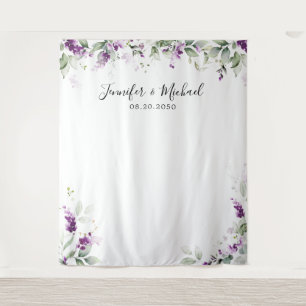 Tenture Dorsures Mariage de lavande de verdure pourpre