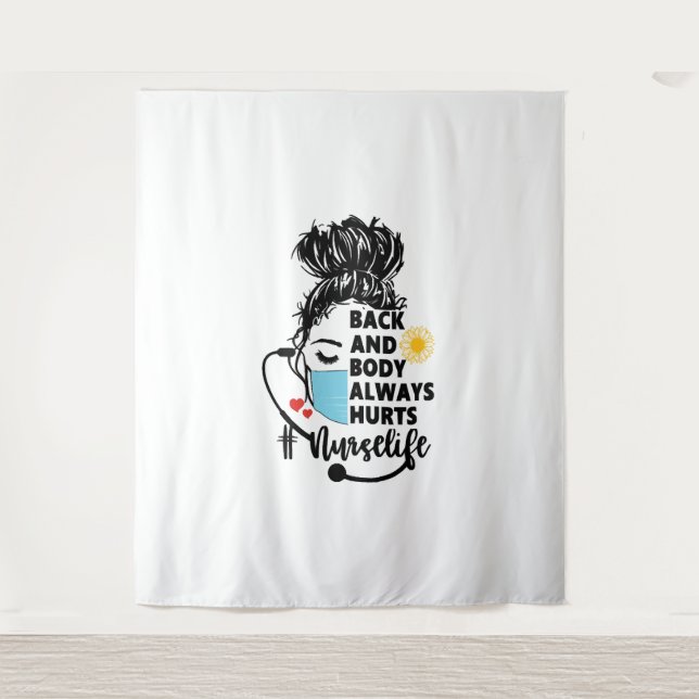 Tenture Dos Et Corps Blessent La Vie Infirmière (Devant)