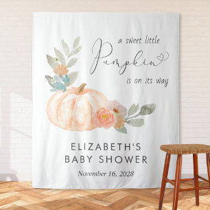 Tenture Dossier photo du Baby shower citrouille