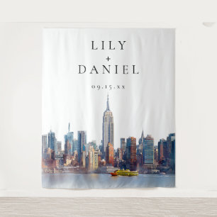 Tenture Dossier photo du Mariage de New York Skyline