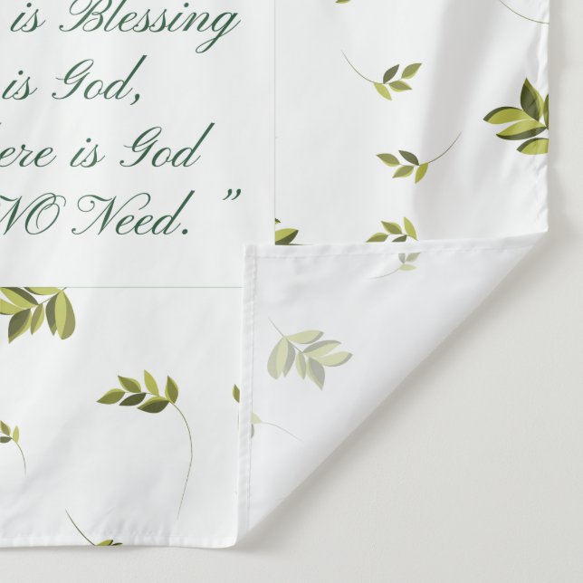 Tenture Douce Bénédiction de la Maison (Détail)