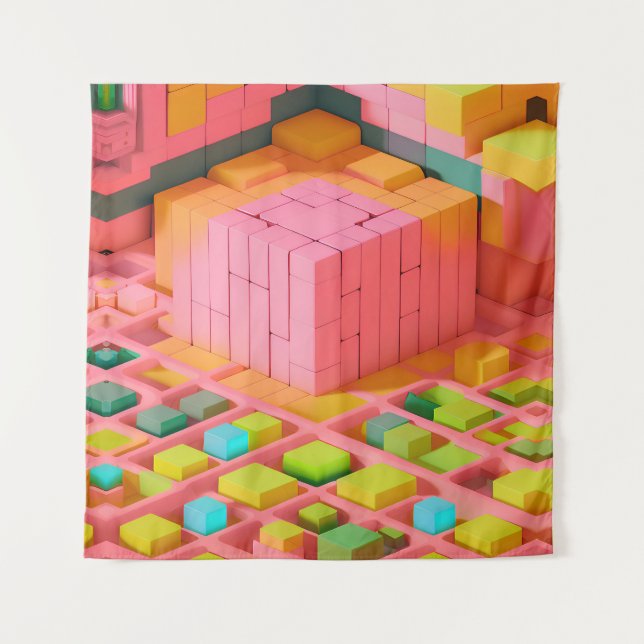 Tenture Douceur aux couleurs vives (Devant)