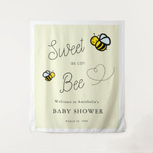 Tenture Doux comme peut être Abeille Jaune Clair Baby Show