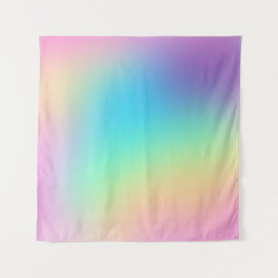 Tenture Doux Pastel Prismatic Gradient arc-en-ciel