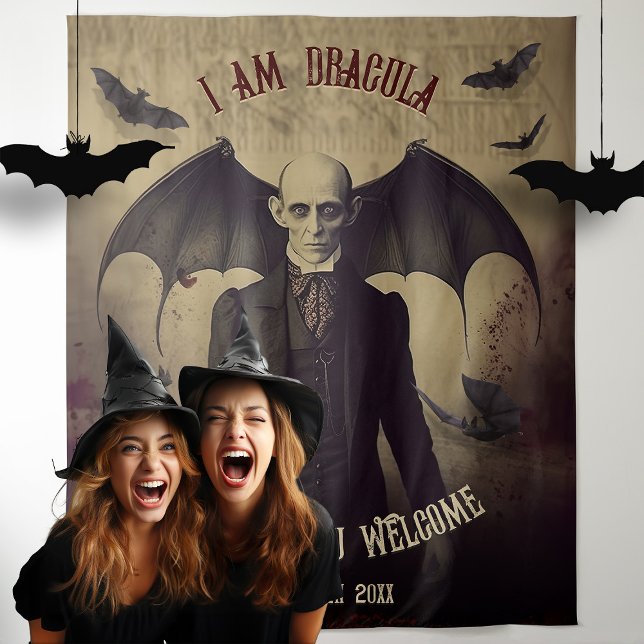 Tenture Dracula Halloween Photo Boot Arrière-plan (Créateur téléchargé)