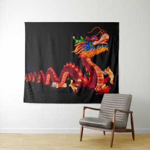 Tenture Dragon de défilé chinois