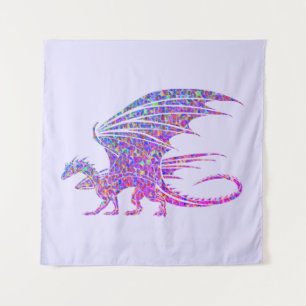 Tenture Dragon de mosaïque Extraordinaire violet