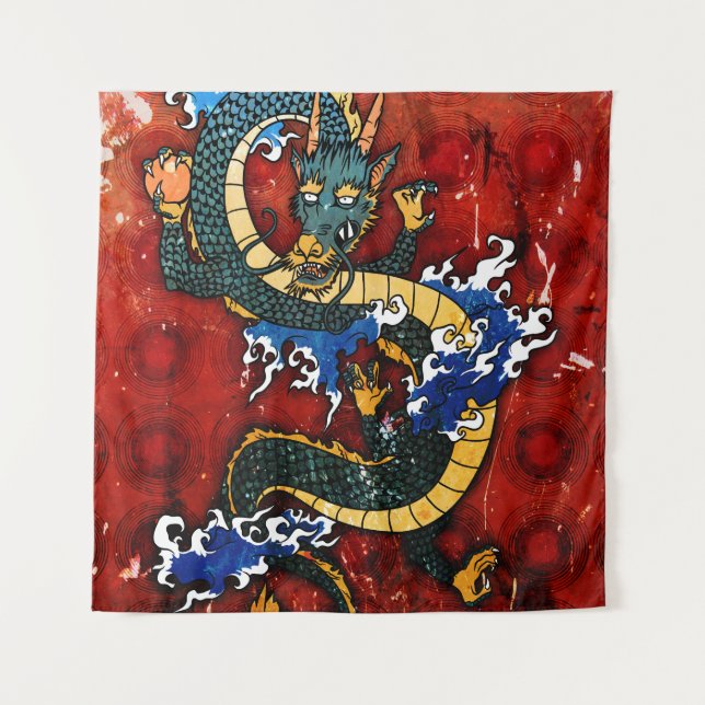 Tenture Dragon Japonais (Devant)