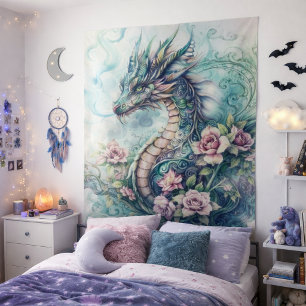 Tenture Dragon Lotus Mystique 