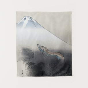 Tenture Dragon s'élevant au Mont Fuji : Ryu Culture japona
