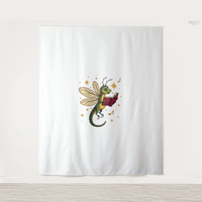 Tenture Dragonale de la couronne de Noël (Devant)