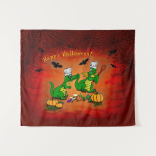 Tenture Dragons - Joyeux Halloween ! Aujourd'hui je vais c