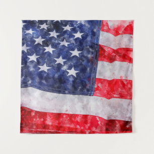 Tenture Drapeau américain