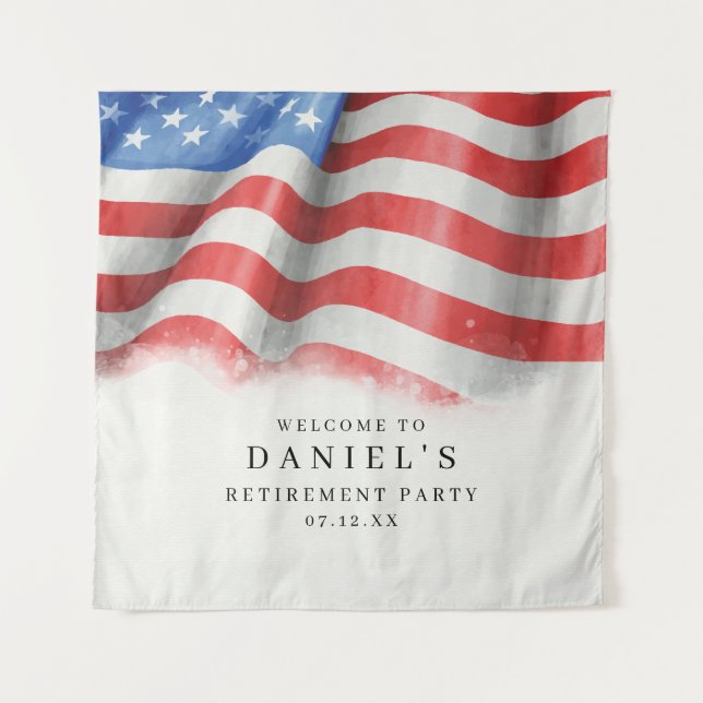 Tenture Drapeau américain (Devant)