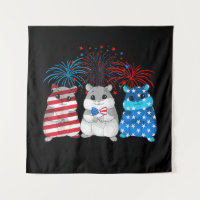 Drapeau américain 4 juillet Joyeux Cochon De Guiné