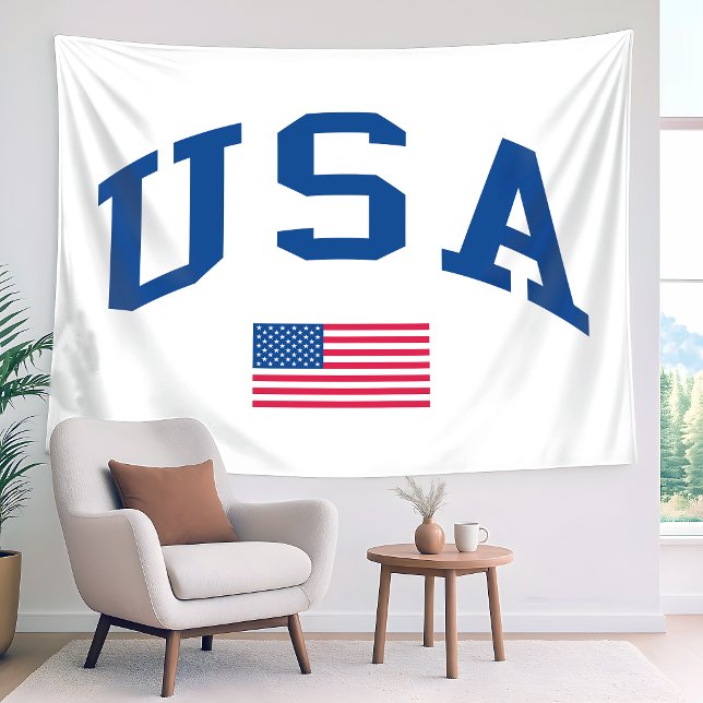 Tenture Drapeau américain de la fête de l'indépendance pat (Créateur téléchargé)