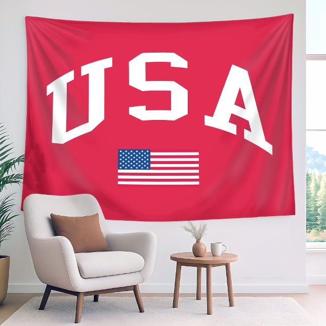 Tenture Drapeau américain de la fête de l'indépendance pat (Créateur téléchargé)