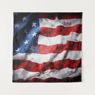 Tenture Drapeau américain Grunge