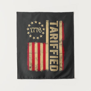 Tenture Drapeau américain USA 1776 Tarrifs américains