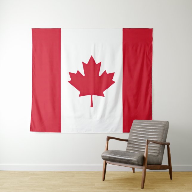 Tenture Drapeau Canada (En situation (horizontale))