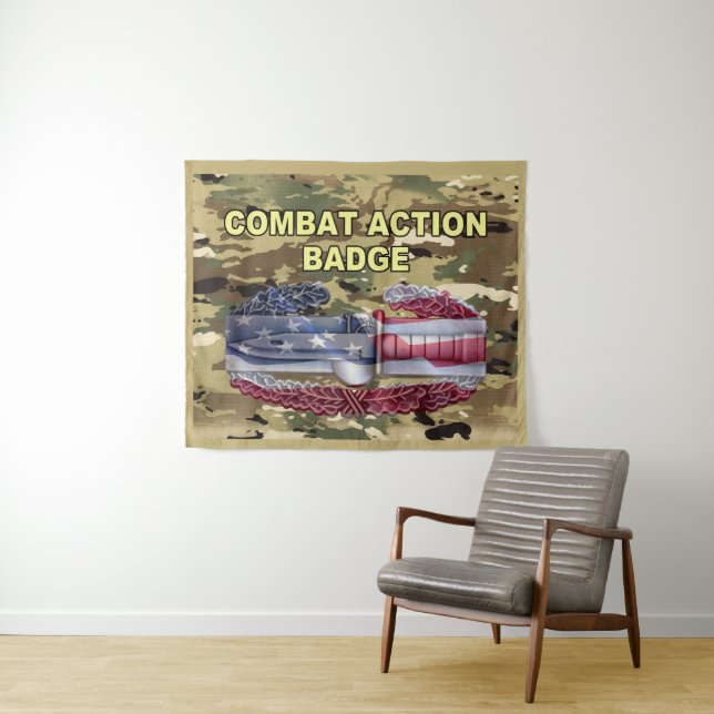 Tenture Drapeau d'action de combat (En situation (horizontale))