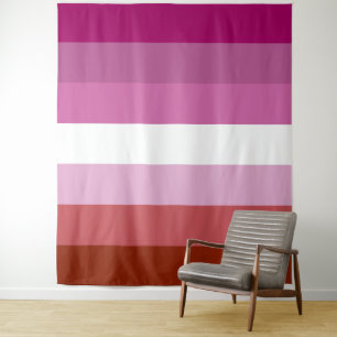 Tenture Drapeau de fierté lesbienne vertical