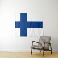 Drapeau de la Finlande Croix Bleue Suomi