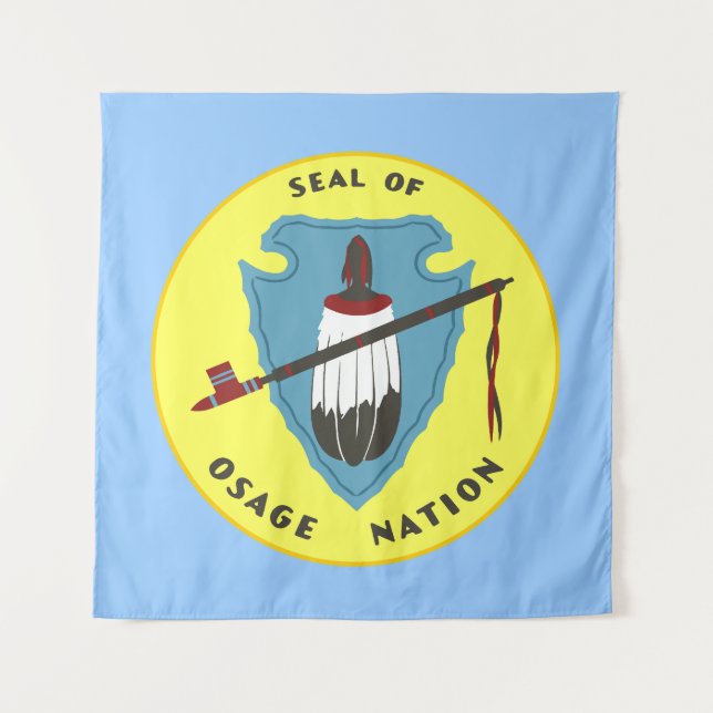 Tenture Drapeau de la nation des Osages (Devant)